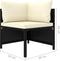 vidaXL - Tuinbank - 3-zits - met - kussens - poly - rattan - zwart