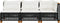 vidaXL - Tuinbank - 3-zits - met - kussens - poly - rattan - zwart