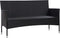 vidaXL - Tuinbank - 3-zits - met - kussens - poly - rattan - zwart