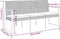 vidaXL - Tuinbank - 3-zits - met - kussens - polypropeen - rattan - zwart