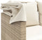 vidaXL - Tuinbank - 3-zits - met - luifel - en - voetenbanken - poly - rattan - beige