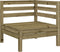 vidaXL - Tuinbank - 3-zits - met - voetenbank - geïmpregneerd - hout - wasbruin