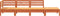 vidaXL - Tuinbank - 4-zits - massief - grenenhout - wasbruin