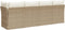 vidaXL - Tuinbank - 4-zits - met - kussens - poly - rattan - beige