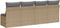 vidaXL - Tuinbank - 4-zits - met - kussens - poly - rattan - beige