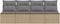 vidaXL - Tuinbank - 4-zits - met - kussens - poly - rattan - beige