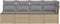 vidaXL - Tuinbank - 4-zits - met - kussens - poly - rattan - beige