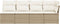 vidaXL - Tuinbank - 4-zits - met - kussens - poly - rattan - beige