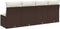 vidaXL - Tuinbank - 4-zits - met - kussens - poly - rattan - bruin