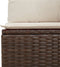 vidaXL - Tuinbank - 4-zits - met - kussens - poly - rattan - bruin