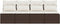 vidaXL - Tuinbank - 4-zits - met - kussens - poly - rattan - bruin