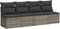 vidaXL - Tuinbank - 4-zits - met - kussens - poly - rattan - grijs
