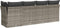 vidaXL - Tuinbank - 4-zits - met - kussens - poly - rattan - grijs