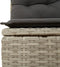 vidaXL - Tuinbank - 4-zits - met - kussens - poly - rattan - lichtgrijs