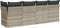 vidaXL - Tuinbank - 4-zits - met - kussens - poly - rattan - lichtgrijs