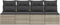 vidaXL - Tuinbank - 4-zits - met - kussens - poly - rattan - lichtgrijs
