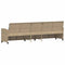 vidaXL - Tuinbank - 5-zits - met - kussens - poly - rattan - beige