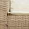 vidaXL - Tuinbank - 5-zits - met - kussens - poly - rattan - beige