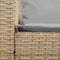 vidaXL - Tuinbank - 5-zits - met - kussens - poly - rattan - beige