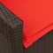 vidaXL - Tuinbank - 5-zits - met - kussens - poly - rattan - bruin