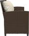 vidaXL - Tuinbank - 5-zits - met - kussens - poly - rattan - bruin
