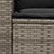 vidaXL - Tuinbank - 5-zits - met - kussens - poly - rattan - grijs