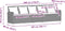 vidaXL - Tuinbank - 5-zits - met - kussens - poly - rattan - lichtgrijs