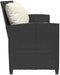 vidaXL - Tuinbank - 5-zits - met - kussens - poly - rattan - zwart
