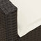 vidaXL - Tuinbank - 5-zits - met - kussens - poly - rattan - zwart