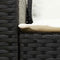 vidaXL - Tuinbank - 5-zits - met - kussens - poly - rattan - zwart
