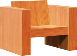 vidaXL - Tuinbank - 79x60x62 - cm - massief - grenenhout - wasbruin