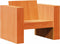 vidaXL - Tuinbank - 79x60x62 - cm - massief - grenenhout - wasbruin