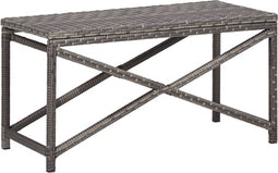 vidaXL - Tuinbank - 80 - cm - poly - rattan - grijs