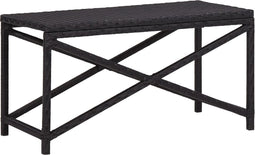 vidaXL - Tuinbank - 80 - cm - poly - rattan - zwart