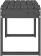 vidaXL - Tuinbank - 80x38x45 - cm - massief - grenenhout - grijs