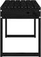 vidaXL - Tuinbank - 80x38x45 - cm - massief - grenenhout - zwart