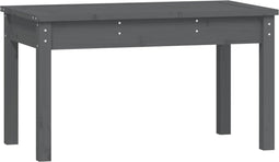 vidaXL - Tuinbank - 80x44x45 - cm - massief - grenenhout - grijs