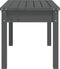 vidaXL - Tuinbank - 80x44x45 - cm - massief - grenenhout - grijs