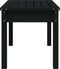 vidaXL - Tuinbank - 80x44x45 - cm - massief - grenenhout - zwart