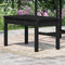 vidaXL - Tuinbank - 80x44x45 - cm - massief - grenenhout - zwart