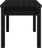 vidaXL - Tuinbank - 80x44x45 - cm - massief - grenenhout - zwart