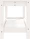vidaXL - Tuinbank - 82,5x35x45 - cm - massief - grenenhout - wit