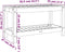 vidaXL - Tuinbank - 82,5x35x45 - cm - massief - grenenhout - zwart