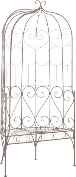 vidaXL - Tuinbank - 95 - cm - ijzer - antiekbruin