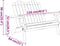 vidaXL - Tuinbank - Adirondack - 126 - cm - massief - acaciahout
