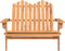 vidaXL - Tuinbank - Adirondack - 126 - cm - massief - acaciahout