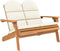 vidaXL - Tuinbank - Adirondack - met - kussens - 126 - cm - massief - acaciahout