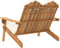 vidaXL - Tuinbank - Adirondack - met - kussens - 126 - cm - massief - acaciahout
