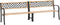 vidaXL - Tuinbank - dubbel - 238 - cm - Chinees - vurenhout