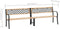 vidaXL - Tuinbank - dubbel - 238 - cm - Chinees - vurenhout